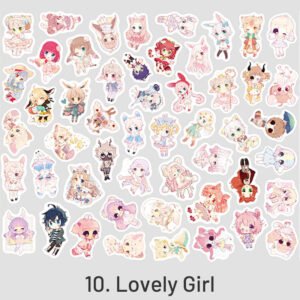 cartoon lovely girlish washi sticker pack sku 10