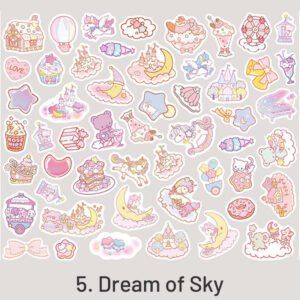 cartoon lovely girlish washi sticker pack sku 5