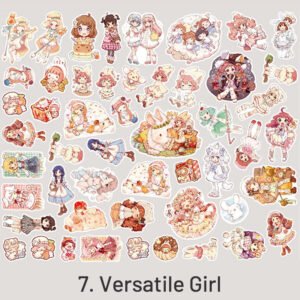 cartoon lovely girlish washi sticker pack sku 7