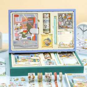 Cartoon Pet Dog Leisurely Day Scrapbook Kit