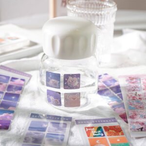 cartoon sequin cloud pvc stickers a
