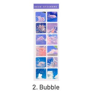 cartoon sequin cloud pvc stickers sku 2