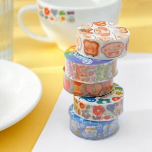 cartoon washi tape bunny bubble b5