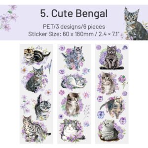cat adventure series pet stickers sku 5