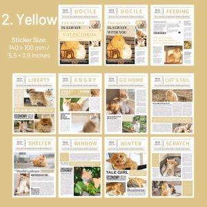 cat pictorial series cat sticker book sku 2