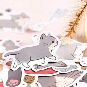 cat themed cartoon stickers c