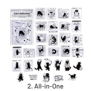 Cat's Modern Life Coated Paper Stickers cat s modern life coated paper stickers sku 2