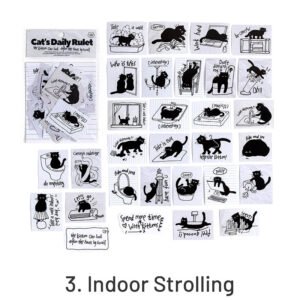 Cat's Modern Life Coated Paper Stickers cat s modern life coated paper stickers sku 3