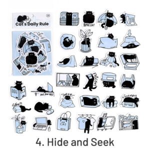 Cat's Modern Life Coated Paper Stickers cat s modern life coated paper stickers sku 4