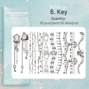 chain holographic pet stickers lace butterfly music moon sku 6