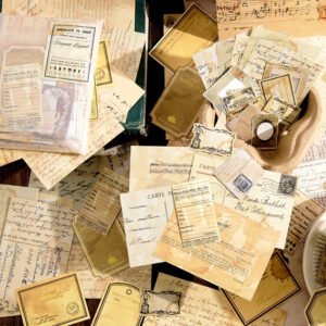 chapters of the years vintage collage scrapbook paper pack b