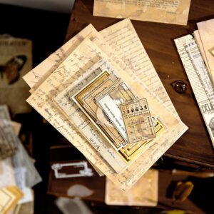 chapters of the years vintage collage scrapbook paper pack b2