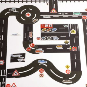 children s cartoon diy traffic railway road washi tape b3