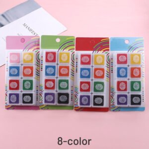children s finger painting small square color ink pad set sku 3