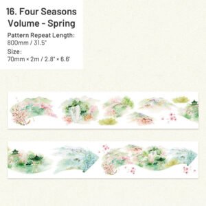 chinese style real scene architectural landscaping washi tape sku 16