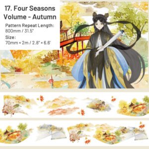 chinese style real scene architectural landscaping washi tape sku 17