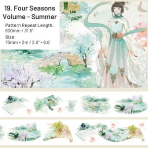 chinese style real scene architectural landscaping washi tape sku 19