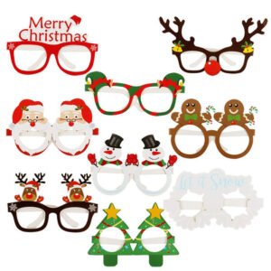 christmas 3d paper glasses material pack a