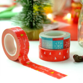 Christmas Basic Decorative Washi Tape - Snowflake, Christmas Tree, Greetings