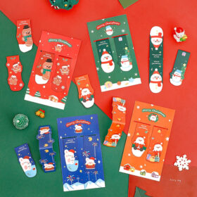 Christmas Card Magnetic Bookmarks