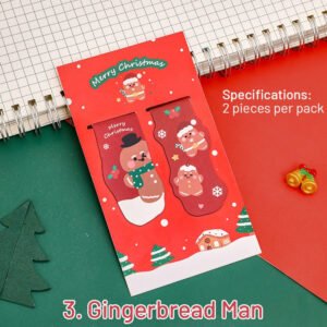 christmas card magnetic bookmarks set of 2 sku 3