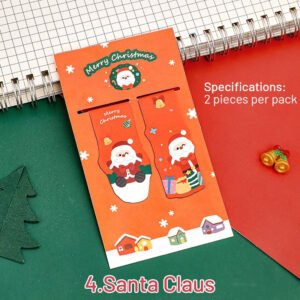 christmas card magnetic bookmarks set of 2 sku 4