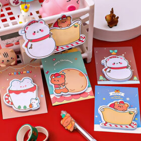 Christmas Cartoon Bear Sticky Notes