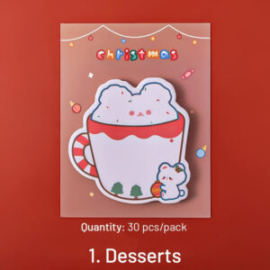 christmas cartoon bear sticky notes sku 1