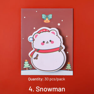christmas cartoon bear sticky notes sku 4
