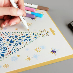 Christmas Cartoon Decorative Hollow Stencil