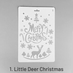 christmas cartoon decorative hollow stencil sku 1