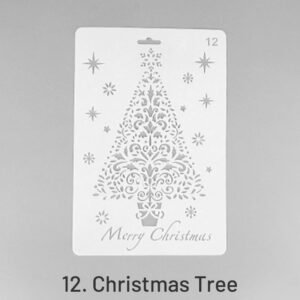 christmas cartoon decorative hollow stencil sku 12