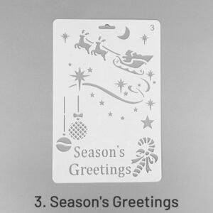 christmas cartoon decorative hollow stencil sku 3