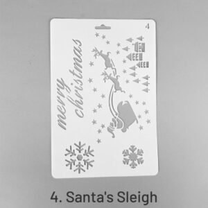 christmas cartoon decorative hollow stencil sku 4