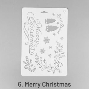 christmas cartoon decorative hollow stencil sku 6