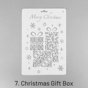 christmas cartoon decorative hollow stencil sku 7
