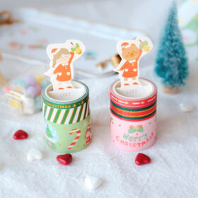 Christmas Cartoon Foil Washi Tape Set (6 Rolls)