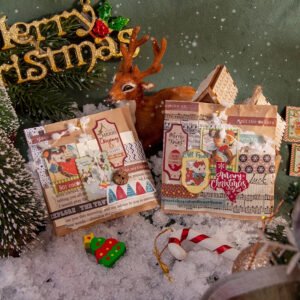 christmas cartoon long washi stickers tree girl poster snowscape santa claus b4