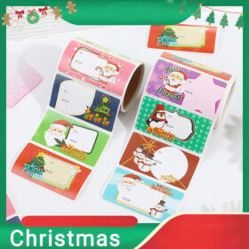 Christmas Cartoon Message Seal Stickers