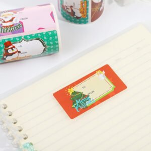 christmas cartoon message seal stickers b3