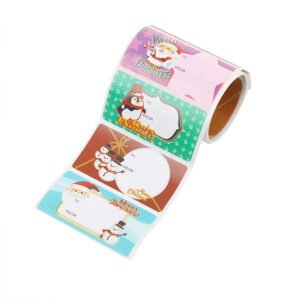 christmas cartoon message seal stickers b5