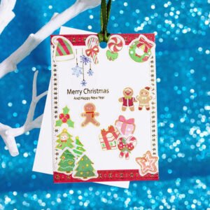 christmas cartoon washi stickers reindeer girl food tree snow b2