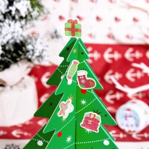 christmas cartoon washi stickers reindeer girl food tree snow b3