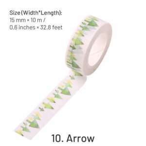 christmas cartoon washi tape ornaments snowflake snowman tree words sku 10