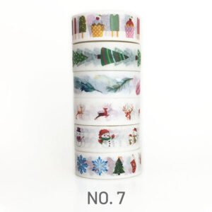 christmas cartoons washi tape sku 7