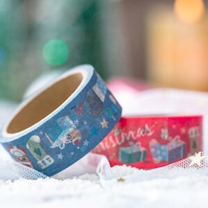 christmas cat and animal washi tape set 4 rolls b7