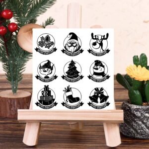 Christmas Christmas Profile Rubber Stamps