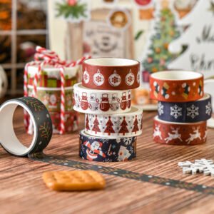 christmas decorative washi tape set 6 rolls b3