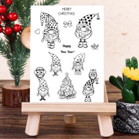 Christmas Dwarf B Clear Silicone Rubber Stamps