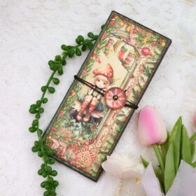 Christmas Fairies Junk Journal Trifold Booklet Folio Craft Kit